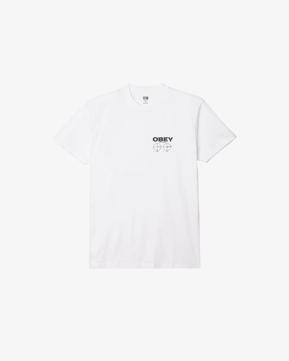 POLERA OBEY NOT RIGHT WHITE