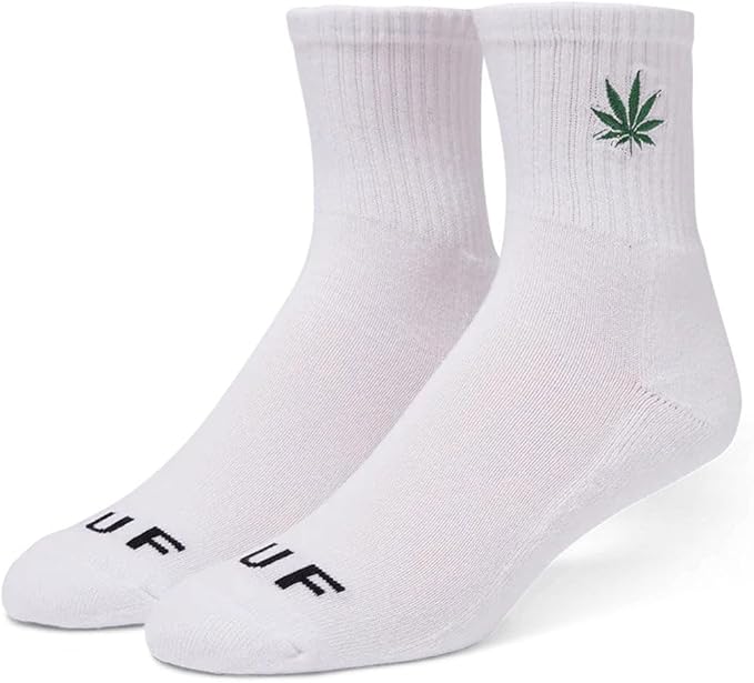 CALCETINES HUF PLANTLIFE EMB 1/4 BLANCOS