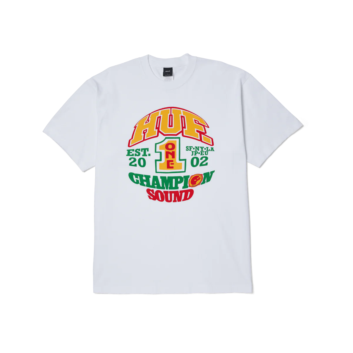 POLERA HUF CHAMPION SOUND S/S BLANCA