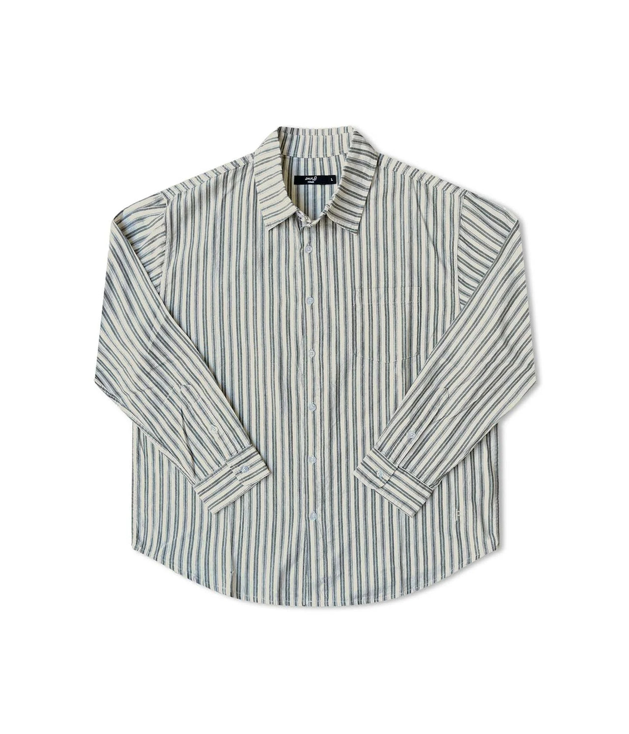 CAMISA FORMER REYNOLDS STRIPED LS SHIRT BONE GREEN