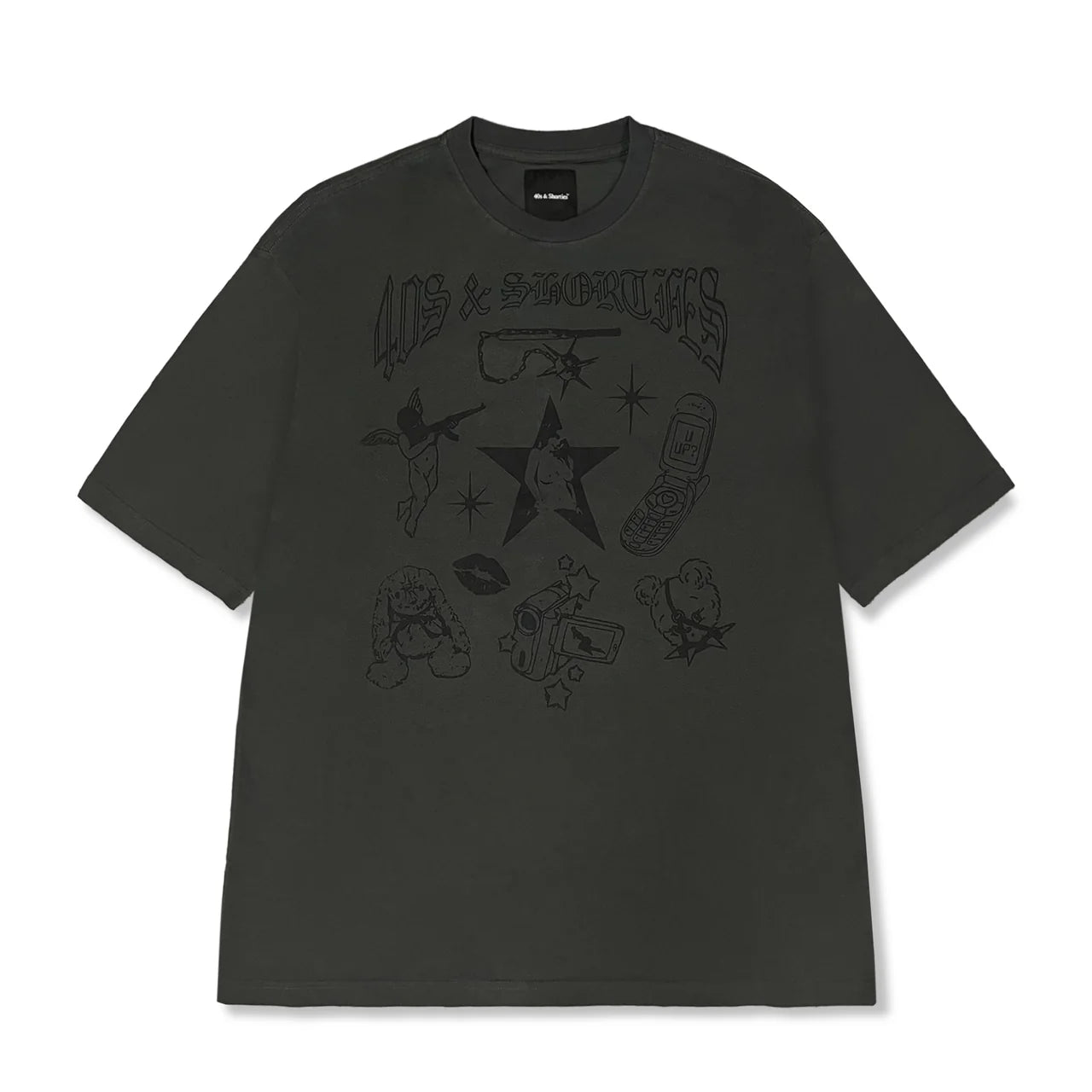 POLERA 40S & SHORTIES FALLOUT TEE BLACK