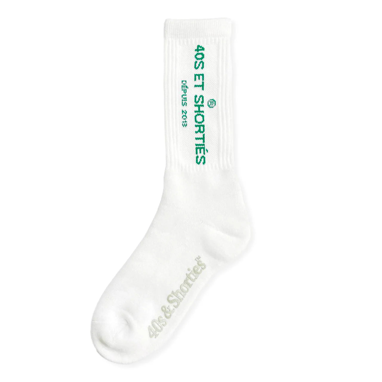 CALCETIN 40S & SHORTIES FRENCH GENERAL LOGO WHITE