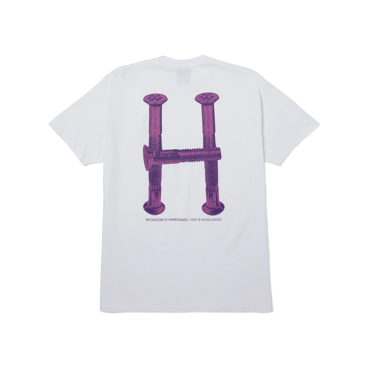 POLERA HUF X BRONZE56K H BOLTS TT S/S WHTE