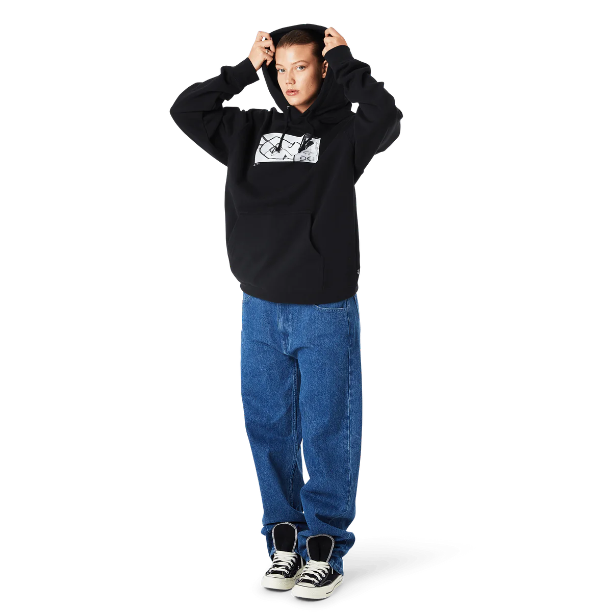 POLERON HUF MASON PHOTOS P/O BLACK