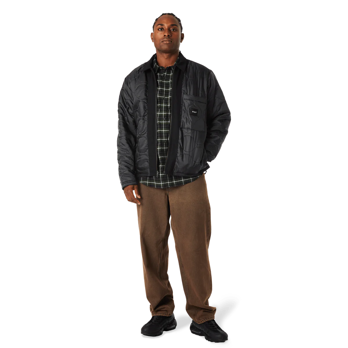 CHAQUETA HUF REVERSIBLE MASON BLACK