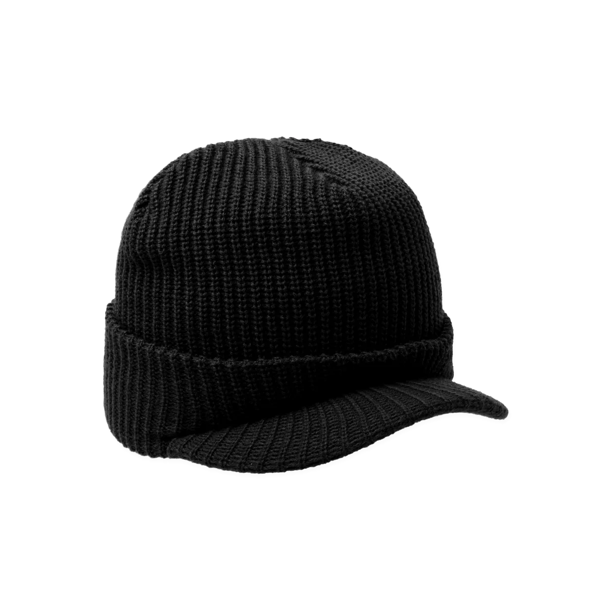 HUF ONE STAR VISOR BEANIE BLACK O/S