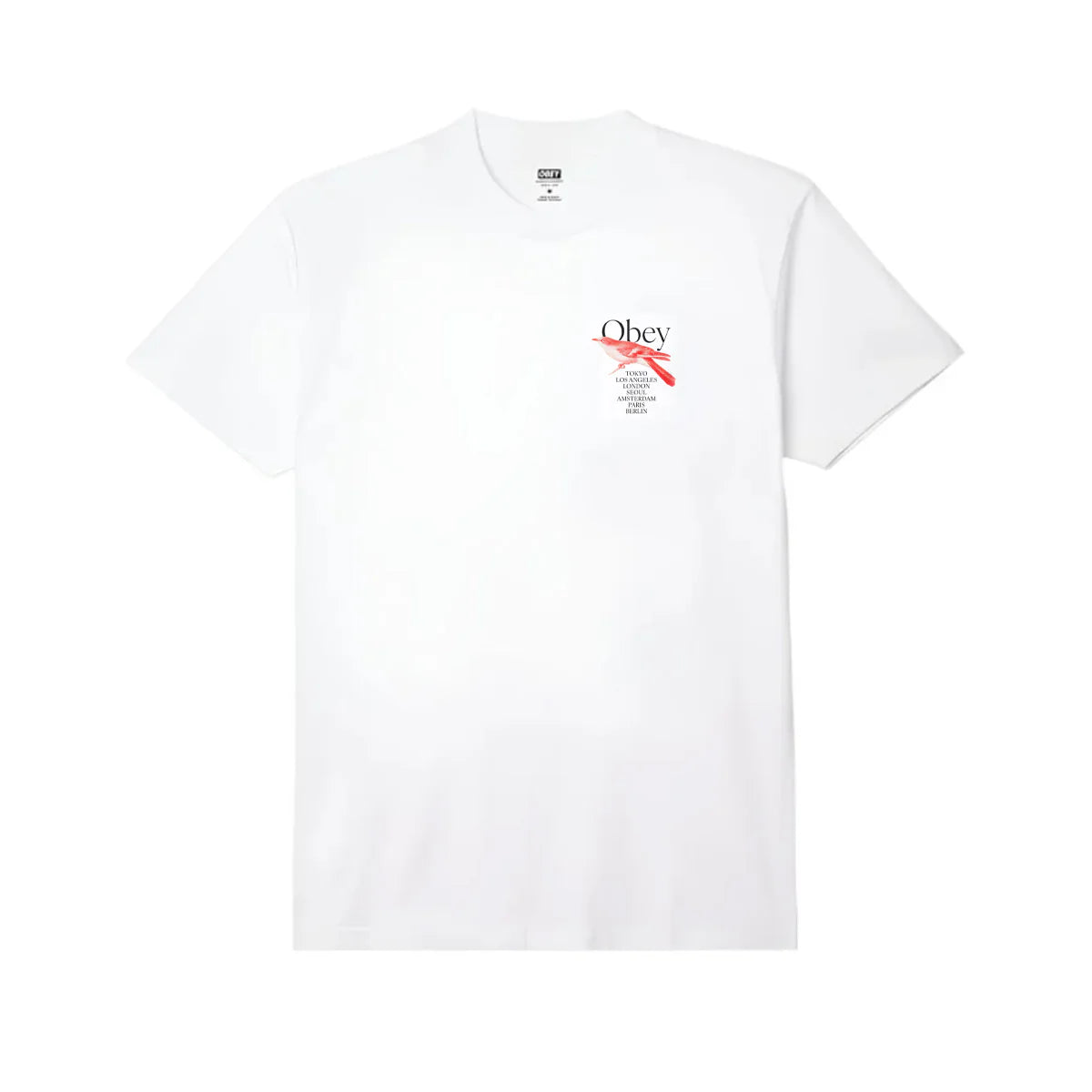 POLERA OBEY BIRD WHITE